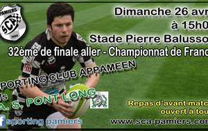 FEDERALE 3 - 32ème de finale aller - PAMIERS Vs PONTLONG