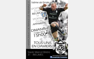16éme de finale aller du Championnat de France