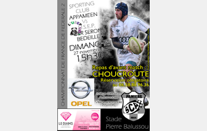 FEDERALE 2 - PAMIERS 1 Vs GER SERON BEDEILLE