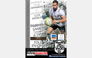FEDERALE B : PAMIERS 2 Vs SALANQUE COTE RADIEUSE
