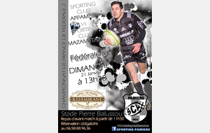 FEDERALE B : PAMIERS Vs MAZAMET