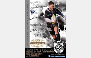 FEDERALE 2 - PAMIERS 1 Vs MAZAMET