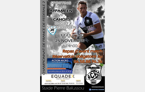 FEDERALE B : PAMIERS 2 Vs CAHORS 2