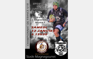 U18 : PAMIERS Vs Rst RIEUMES CARBONNE MURET
