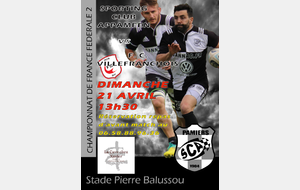 FEDERALE 2 : PAMIERS 1 Vs VILLEFRANCHE LAURAGAIS