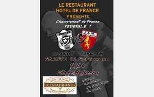 FEDERALE 1 : PAMIERS Vs MAULEON