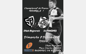Fédérale 1 : BAGNERES Vs PAMIERS