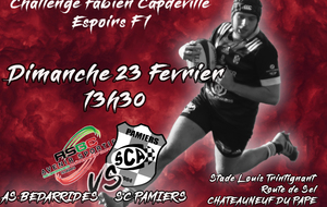 ESPOIRS F1 : BEDARRIDES Vs PAMIERS