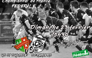 FEDERALE 1 : SAINT SULPICE Vs PAMIERS