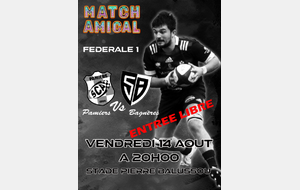 FEDERALE 1 : PAMIERS - BAGNERES DE BIGORRE AMICAL