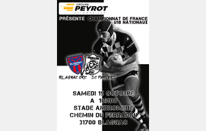 BLAGNAC U18 Nationaux Vs PAMIERS