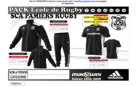 PACK "ECOLE DE RUGBY" Enfants